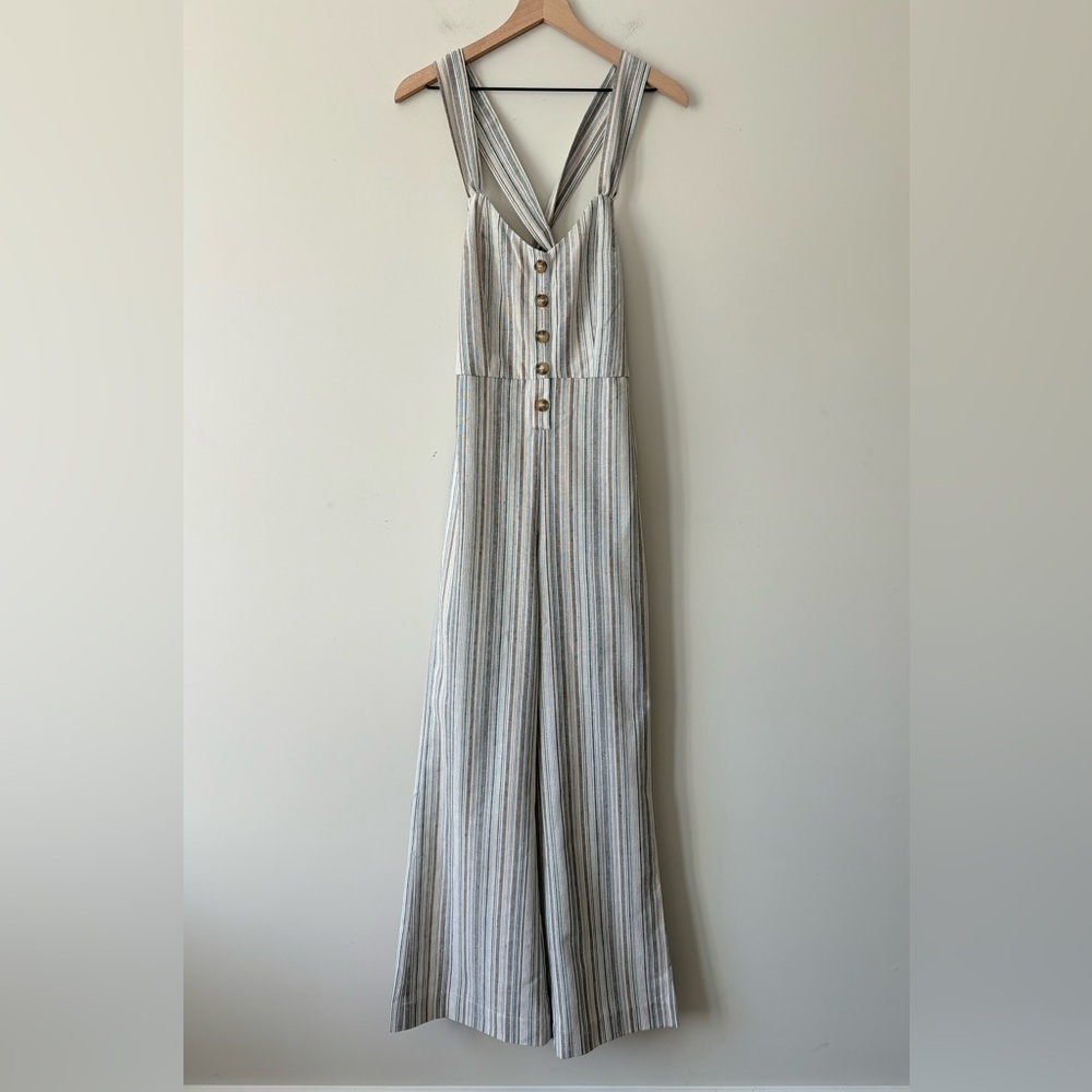 Knot Sisters Striped Jumpsuit NWT - Picture 2 of 14